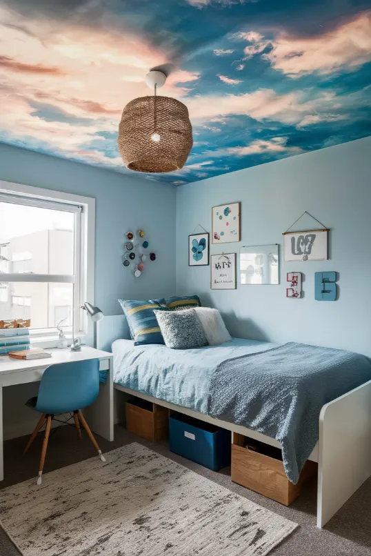 Sky-Inspired Ceiling Decal