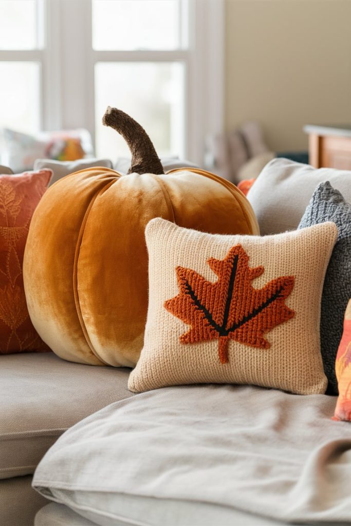 Fall-Themed Throw Pillows