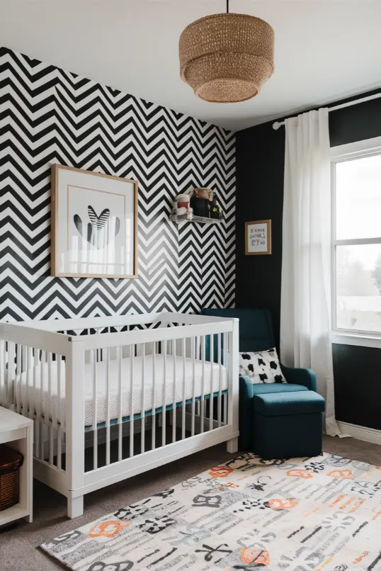 Monochrome Nursery Room Design Ideas