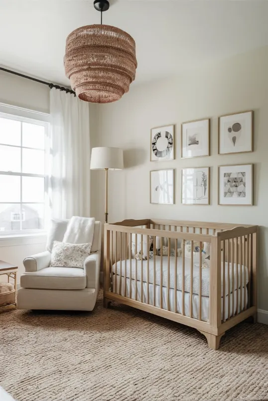 neutral nusery room design