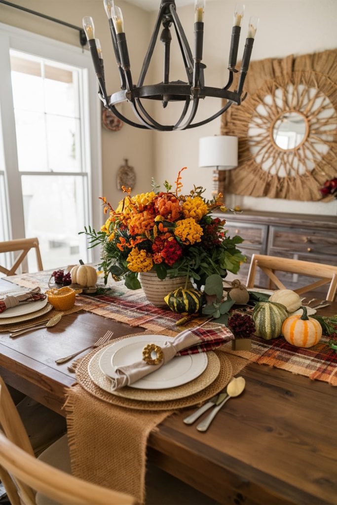 Fall-Themed Tablecloth