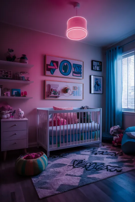 neon Nursery Room Design Ideas