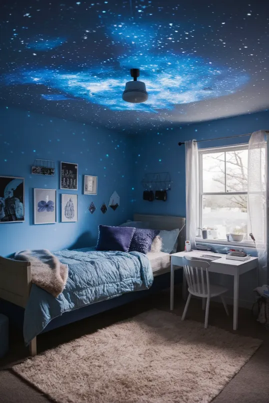 Blue Galaxy Projector