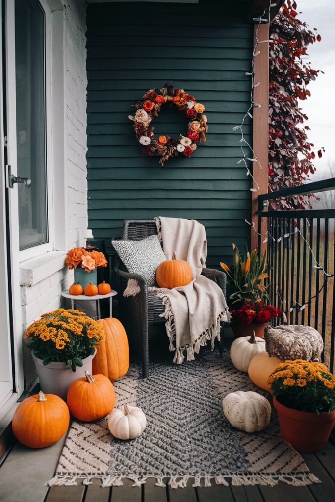 Balcony Fall Decor Ideas