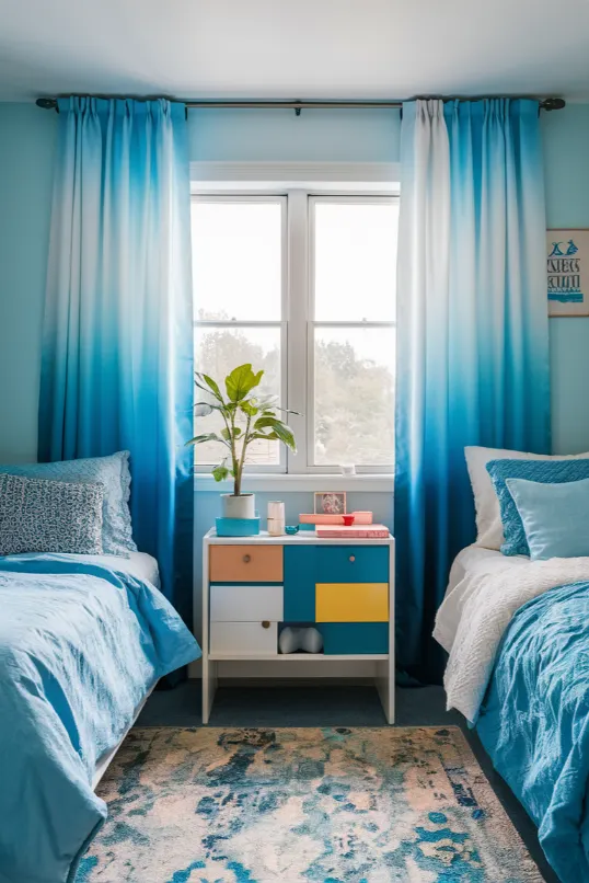 Blue Ombre Curtains