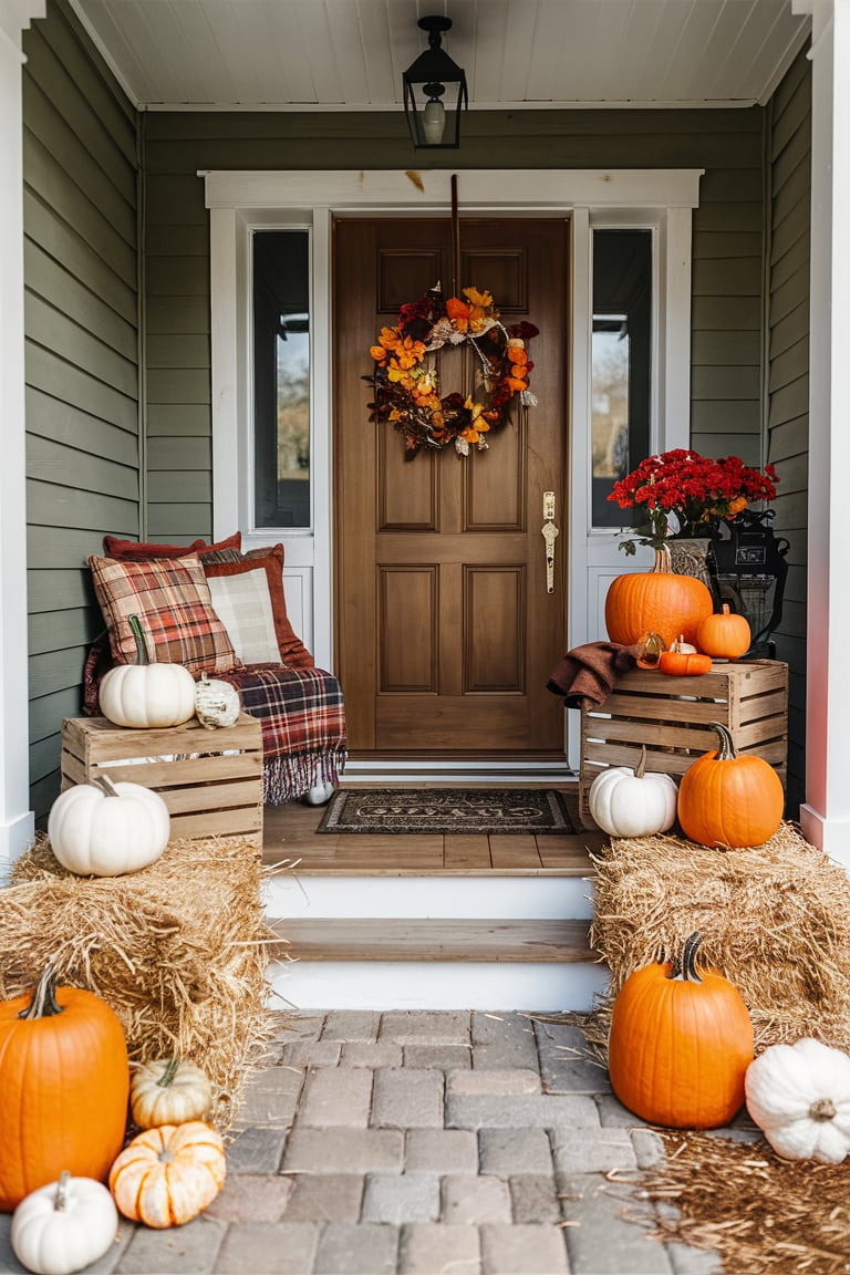 Beautiful Fall Front Porch Decor