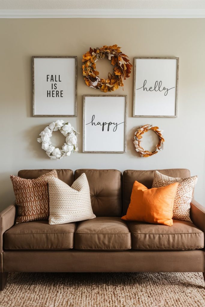 Fall-Inspired Gallery Wall