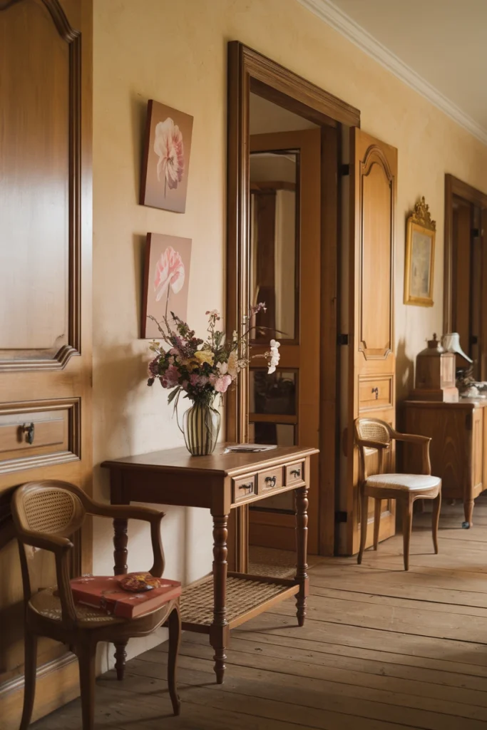 French Hallway, Hallway Ideas, French entryway, French entrance, Parisian hallway