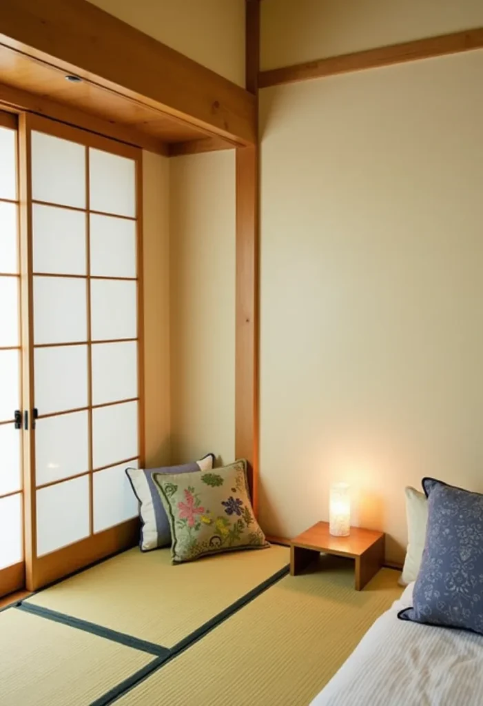 Japanese Bedroom Design, Meditation Corner