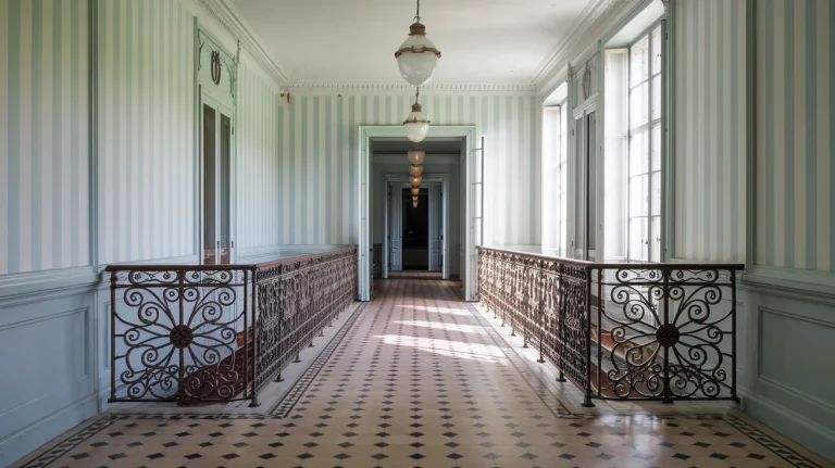 French Hallway, Hallway Ideas, French entryway, French entrance, Parisian hallway