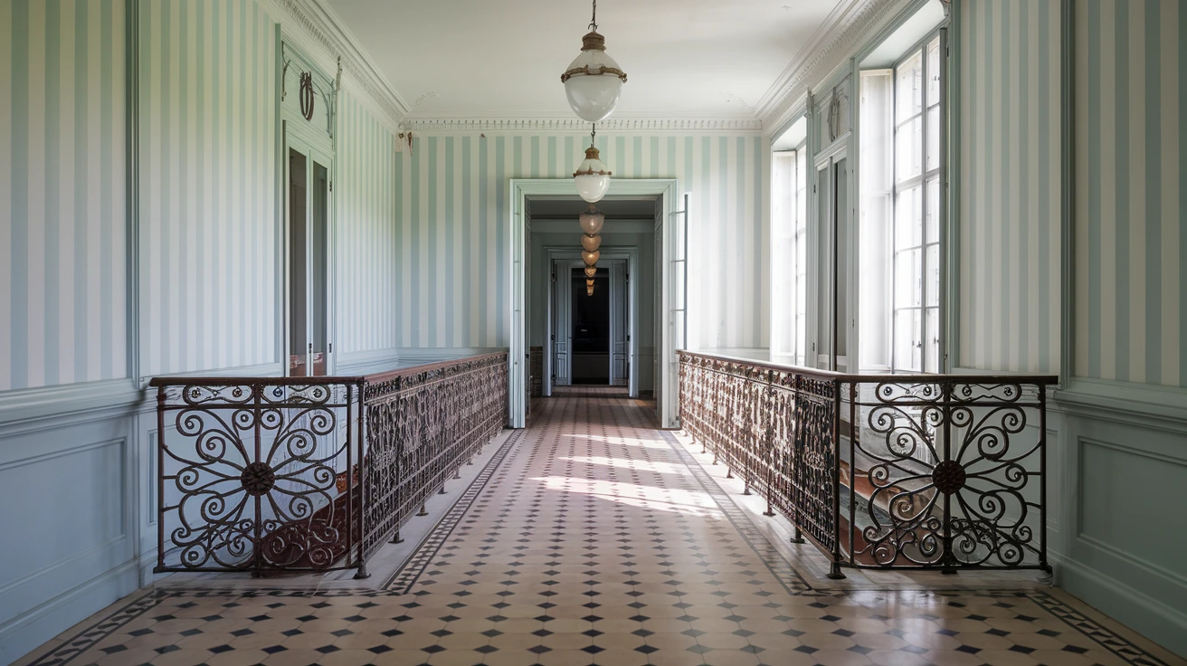 French Hallway, Hallway Ideas, French entryway, French entrance, Parisian hallway