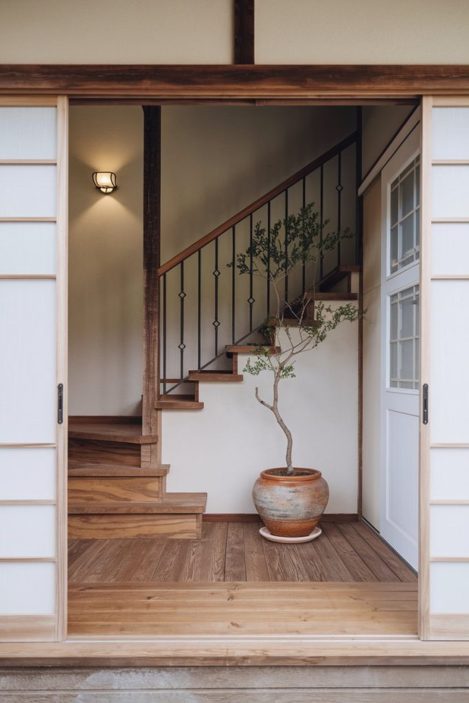 Japandi entryway ideas, japandi decor, minimalist entryway, Scandinavian design, Japanese aesthetics, modern entryway, Scandinavian-Japanese fusion, calming entryway ideas