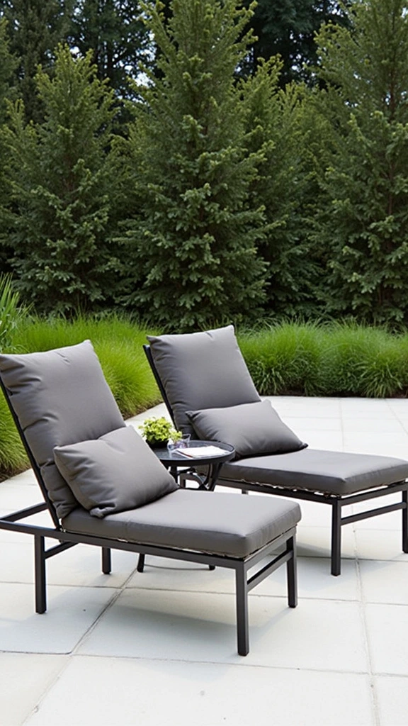 Ottoman Versatility: outdoor footstool, patio pouf, garden seat cube, multifunctional terrace furniture