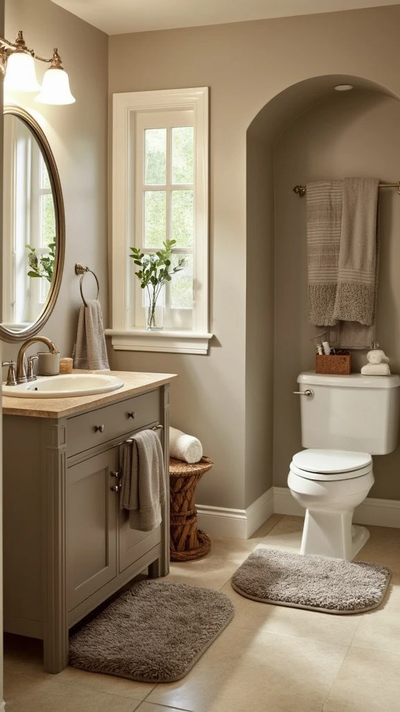 Bathroom textile updates, cozy towel sets, plush bath mats, washable bathroom rugs, affordable bathroom accessories, color-coordinated bathrooms, seasonal decor changes, comfortable bathroom ideas, budget-friendly soft furnishings, stylish bathroom linens