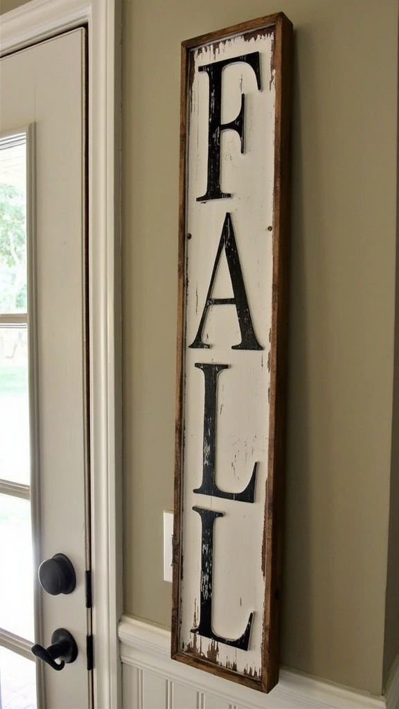 Rustic Harvest Sign