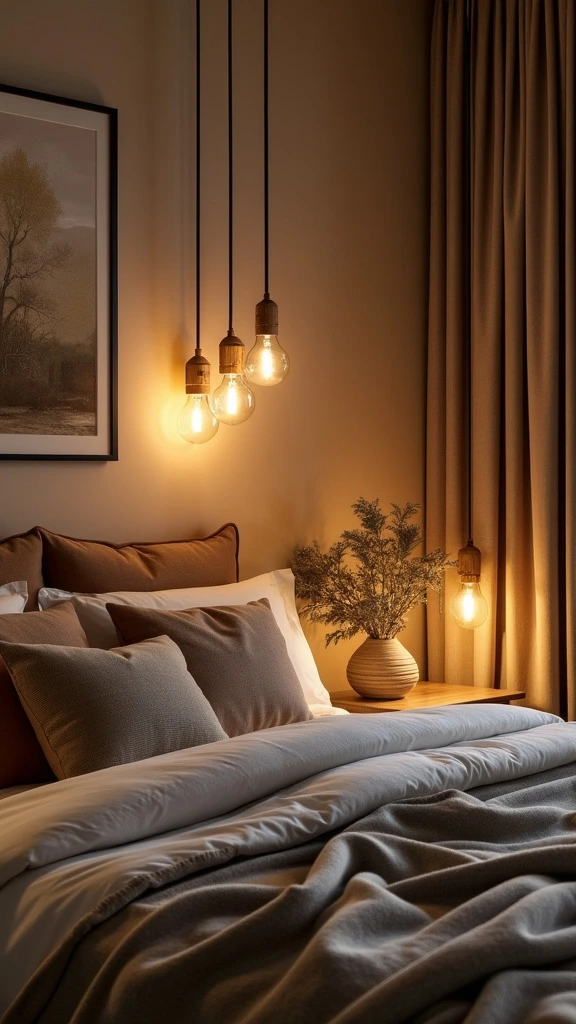 Bedroom lighting, ambient light, task lighting, mood lighting, lamps, sconces, chandelier, pendant lights, illumination, interior design