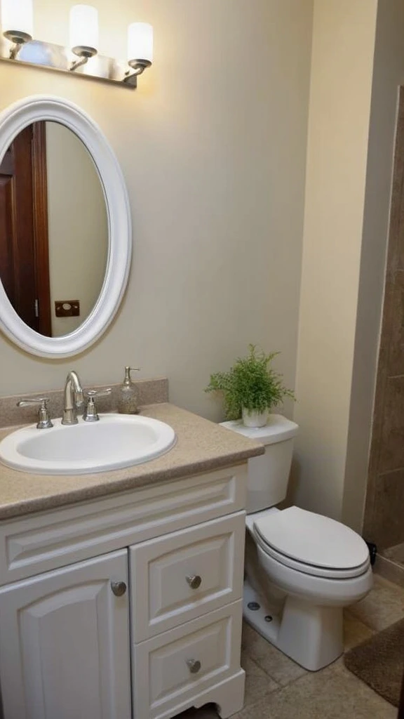 Bathroom vanity replacement, budget-friendly vanity ideas, DIY vanity makeover, updated sink area, modern bathroom furniture, space-saving vanity designs, affordable bathroom renovation, stylish storage solutions, vessel sink installation, bathroom cabinet upgrade