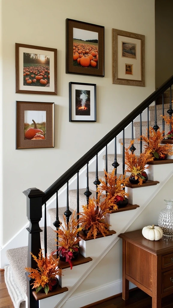 Photo Displays with Fall Motifs