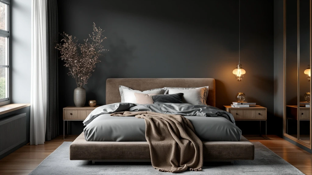 dark bedroom decor, moody interior design, cozy bedroom ambiance, modern gothic bedroom, moody color palette, dark wall bedroom ideas, romantic moody bedrooms, moody lighting design, sophisticated bedroom decor, atmospheric bedroom ideas