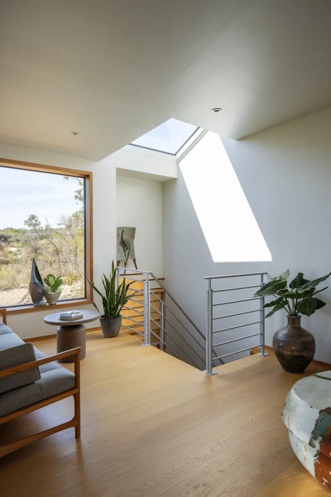 Natural light, bright interiors, modern design, large windows, skylights, sun tubes, ambient lighting, spacious feel, illuminated spaces, contemporary homes