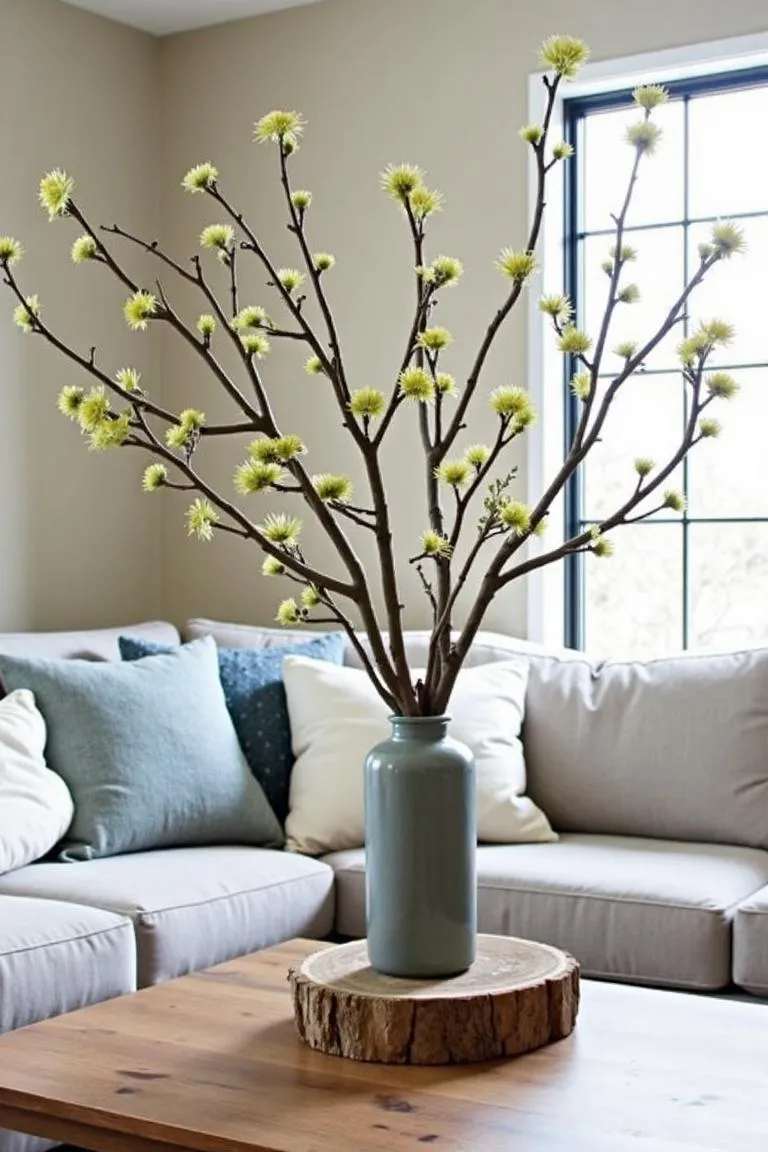 10. Rustic Branch Centerpiece