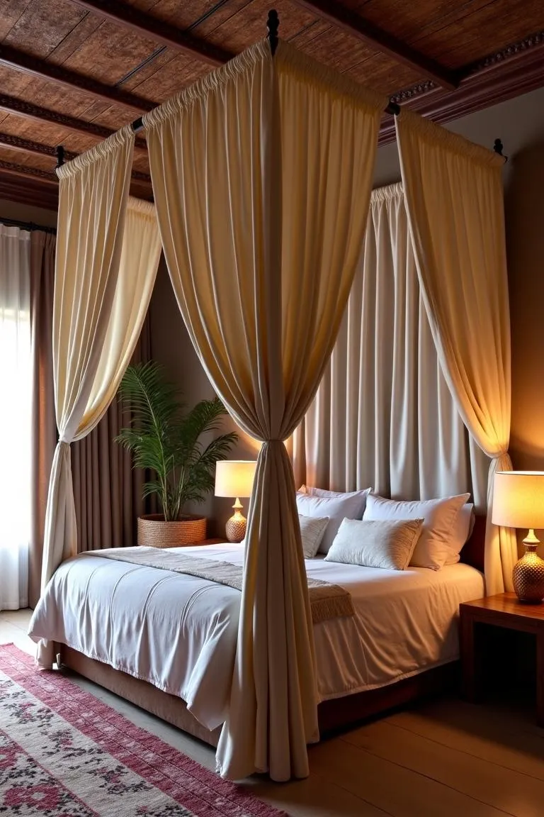 11. Draped Fabric Canopy