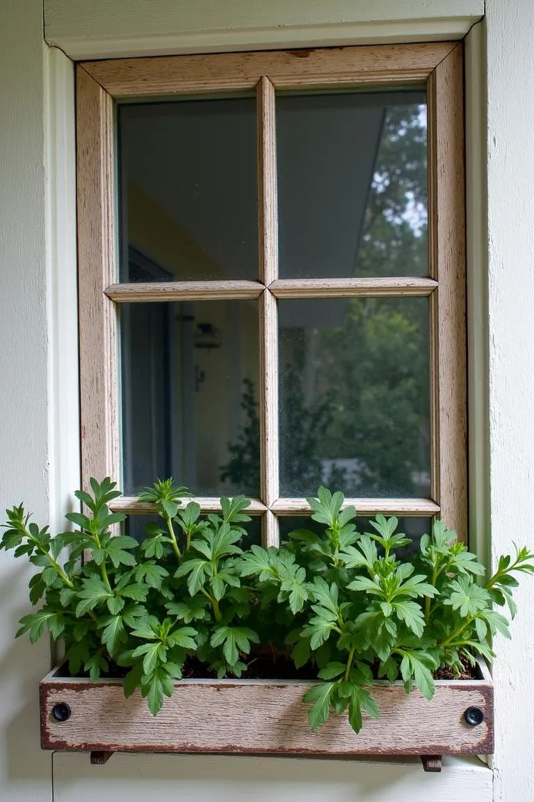 13. Antique Frame Herb Garden