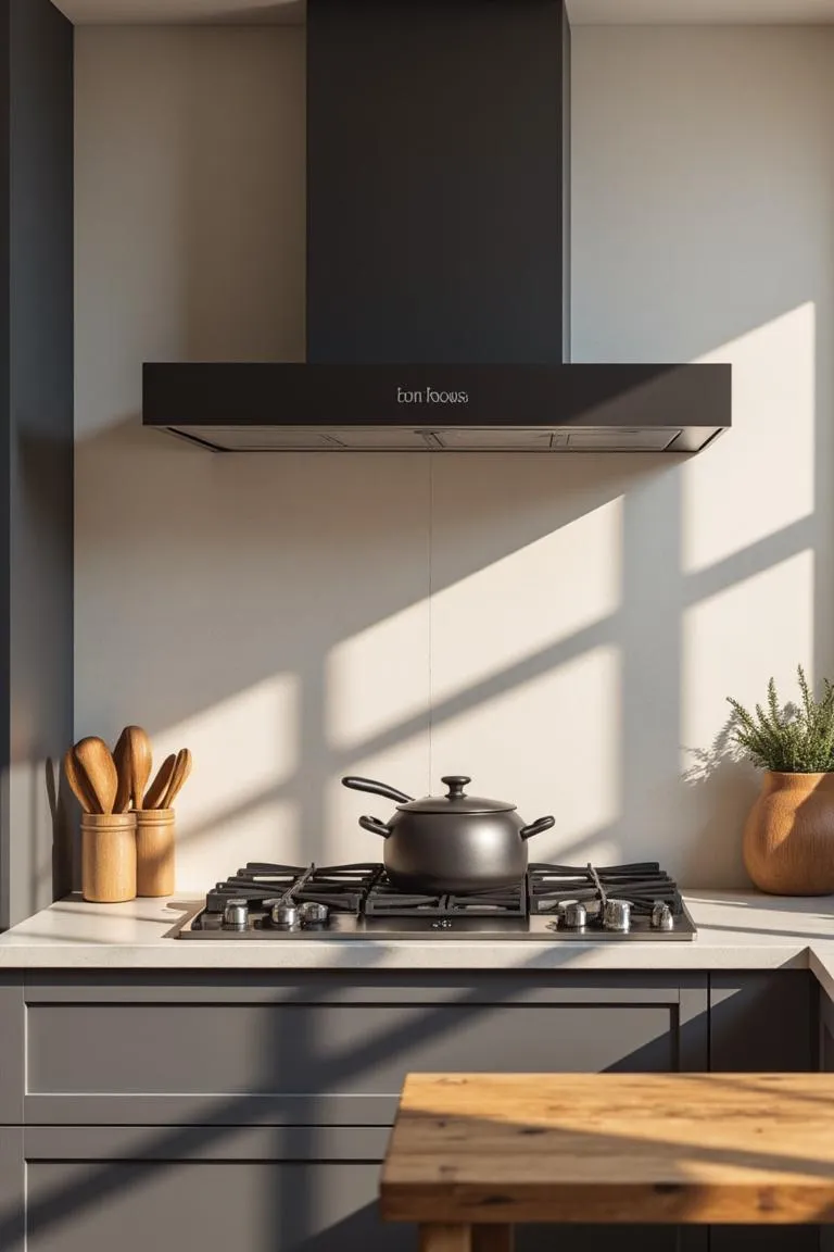 13. Sleek Range Hood