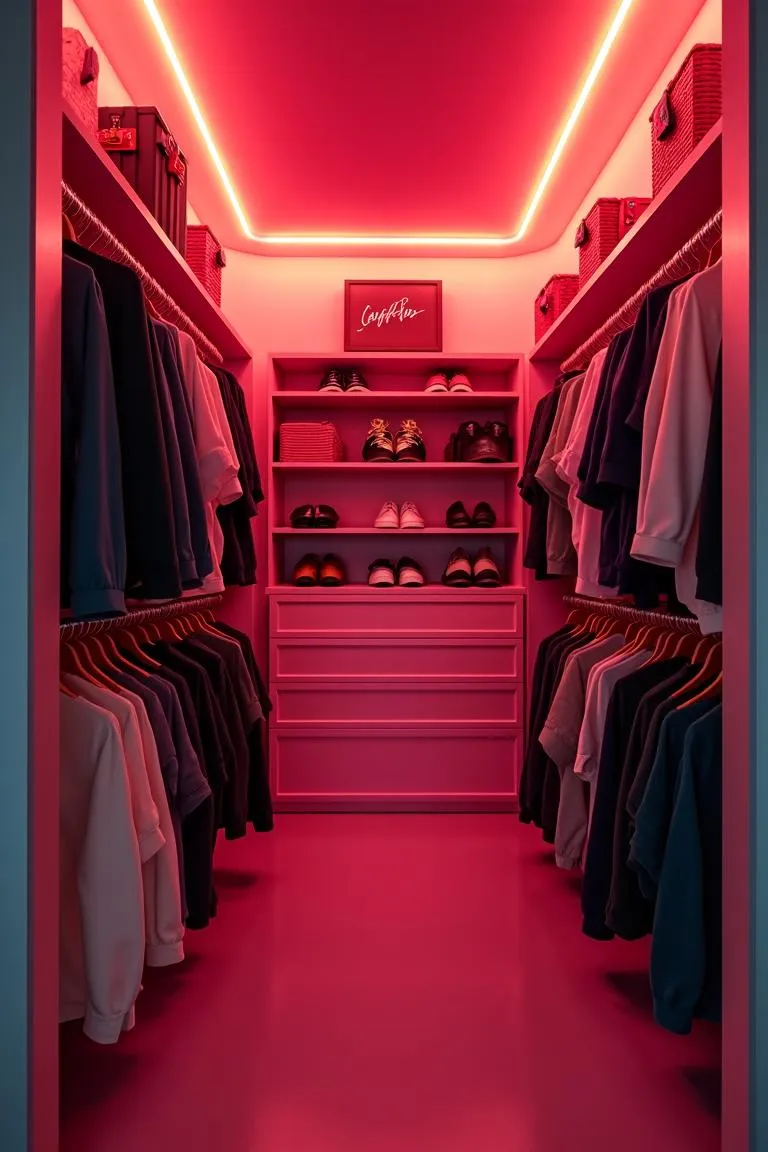 15. Closet Organization Lighting