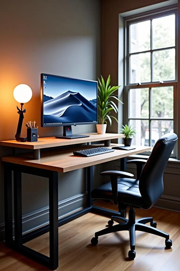 15. Standing Desk Command Center