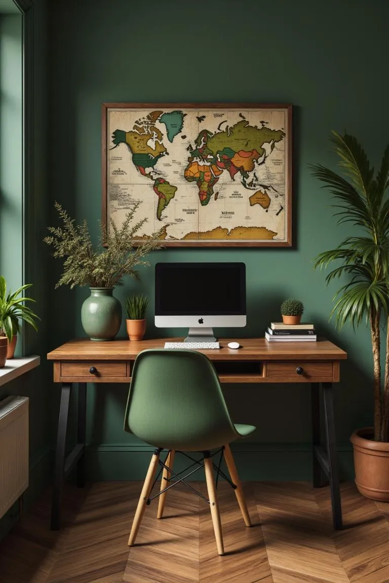 16. Antique Green Map Collection