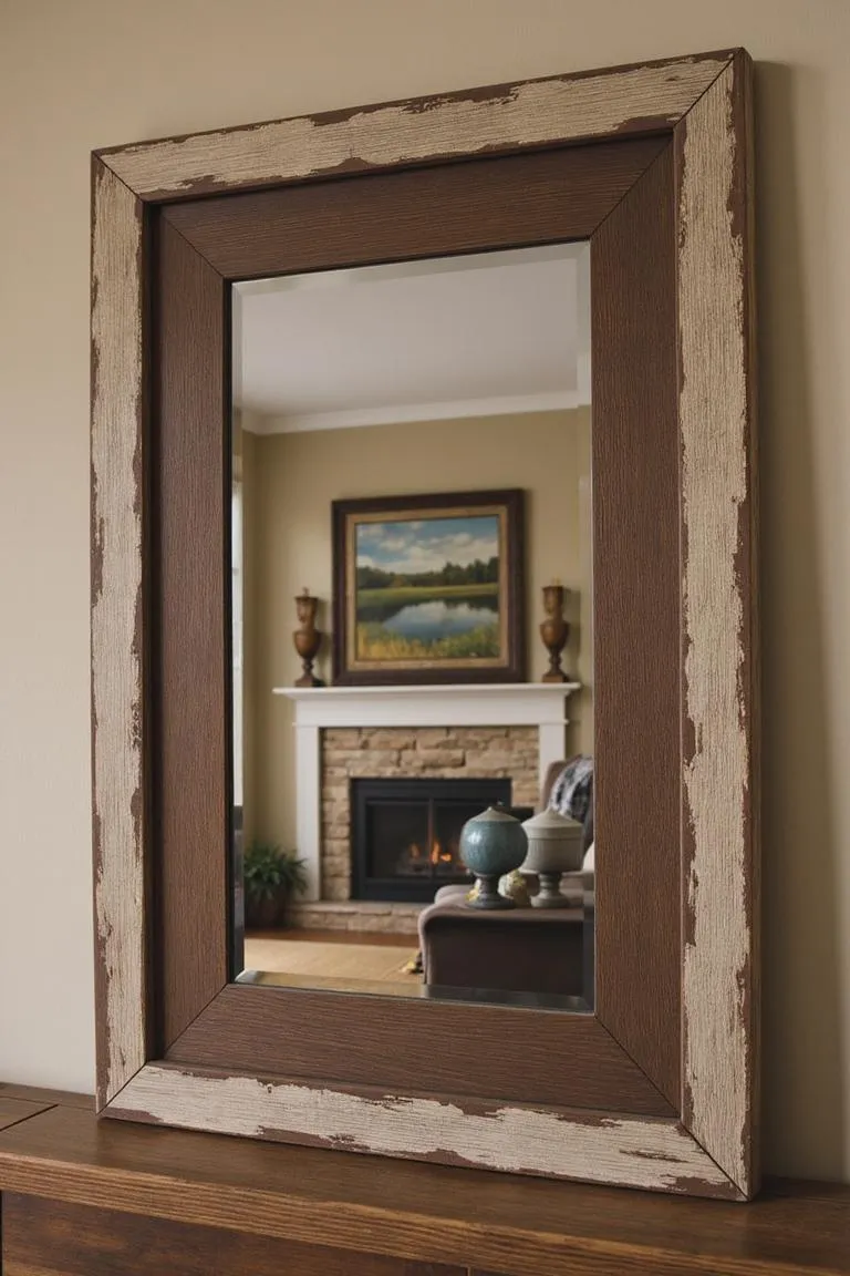 17. Distressed Wood Frames