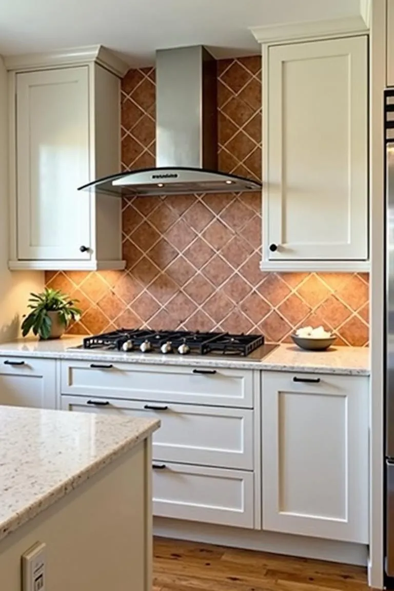 2. Terra Cotta Tile Backsplash