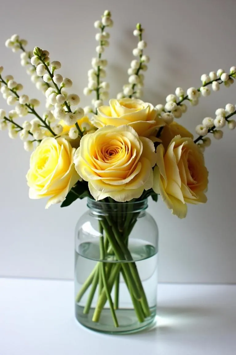 3. Glass Cylinder Vase Arrangements