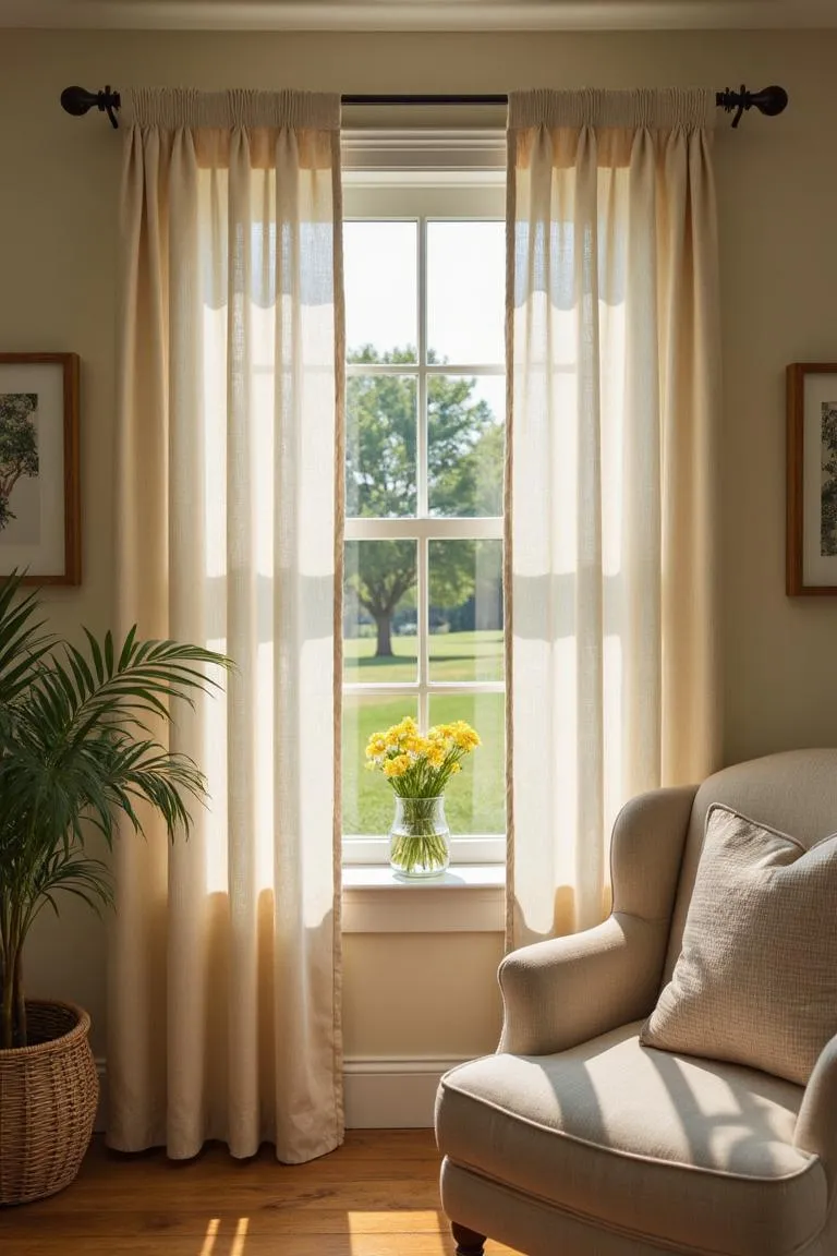 4. Lightweight Window Treatments