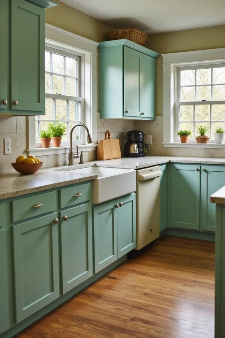 4. Mint Green Appliances