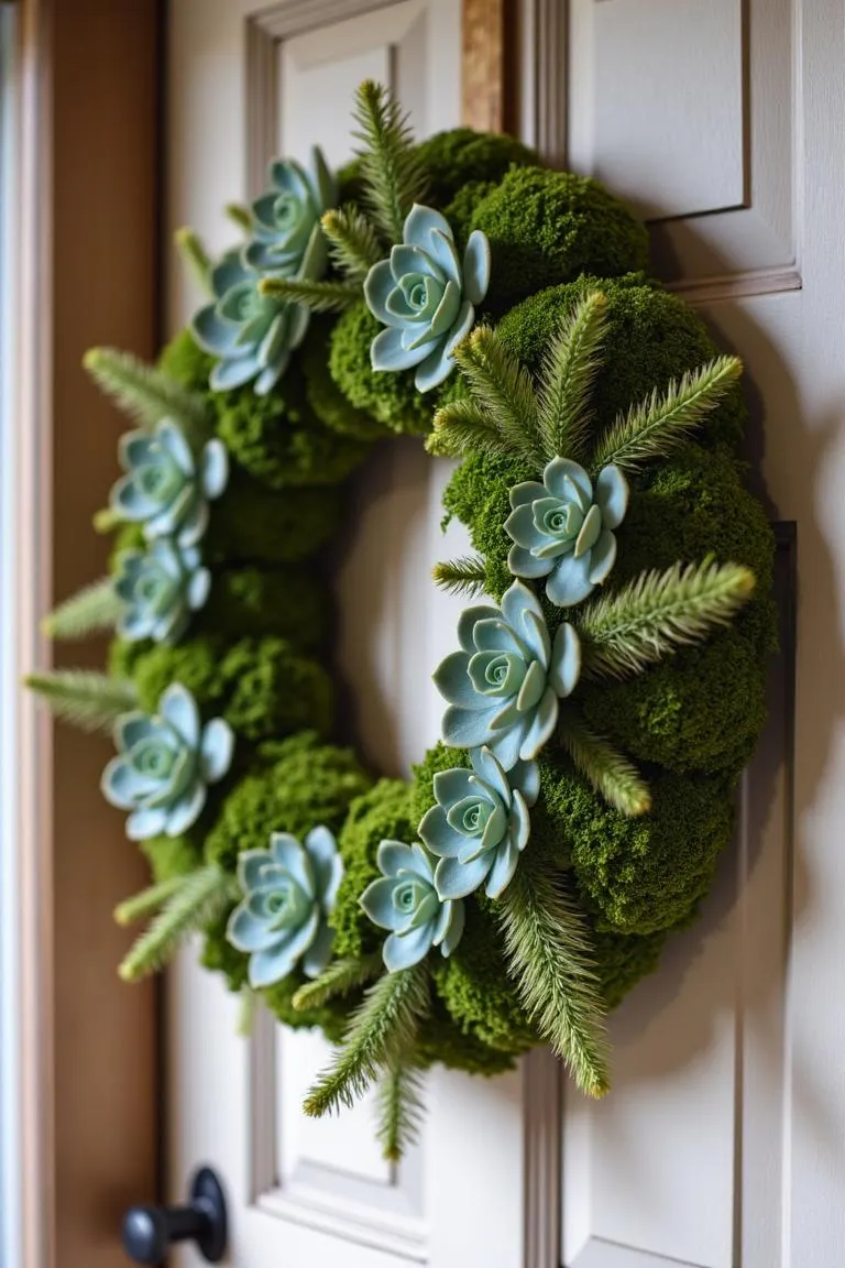 4. Succulent and Moss Wreath