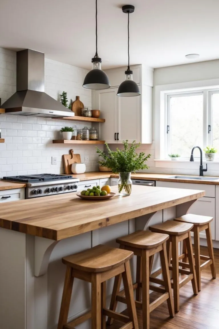 5. Butcher Block Countertops