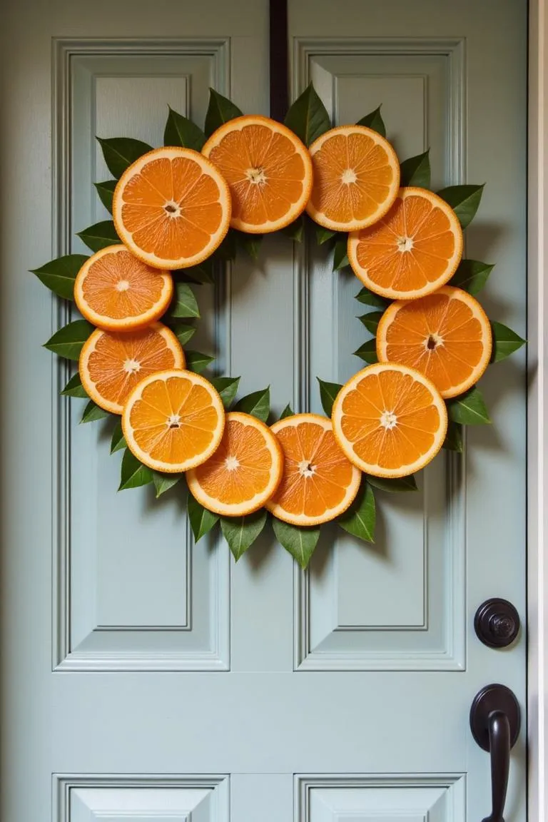 6. Citrus Slice Wreath