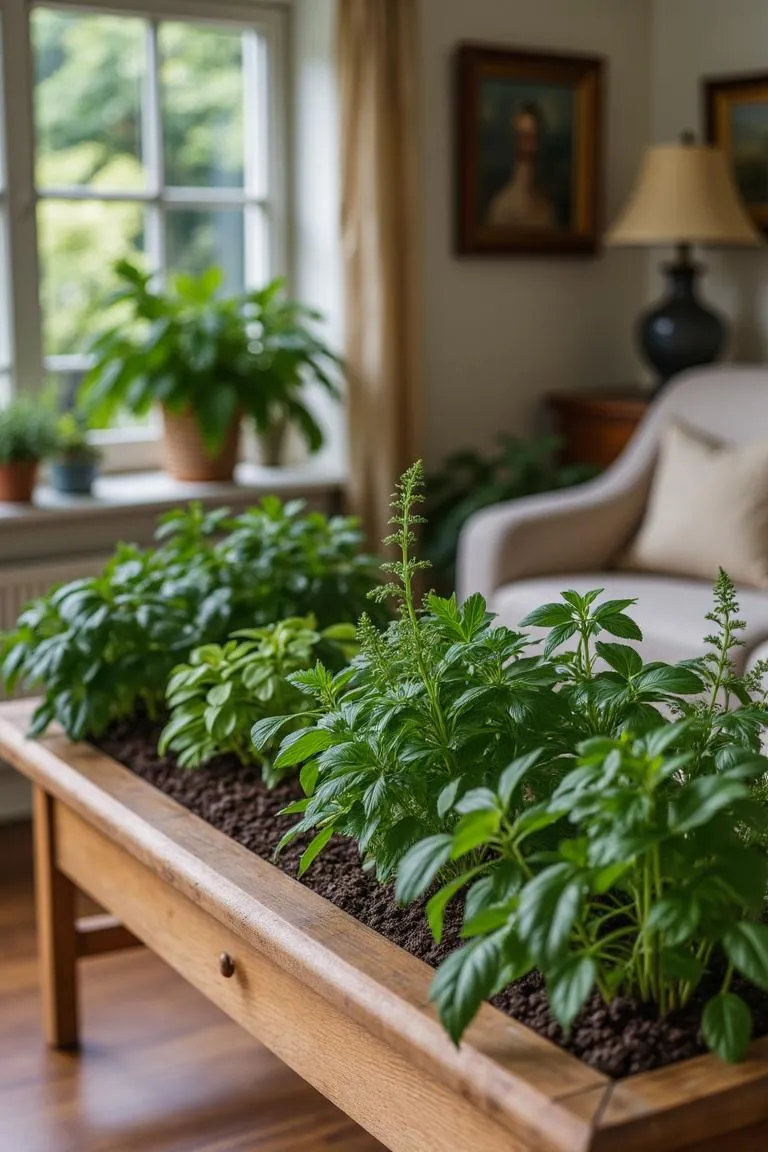 6. Fresh Herb Garden Display