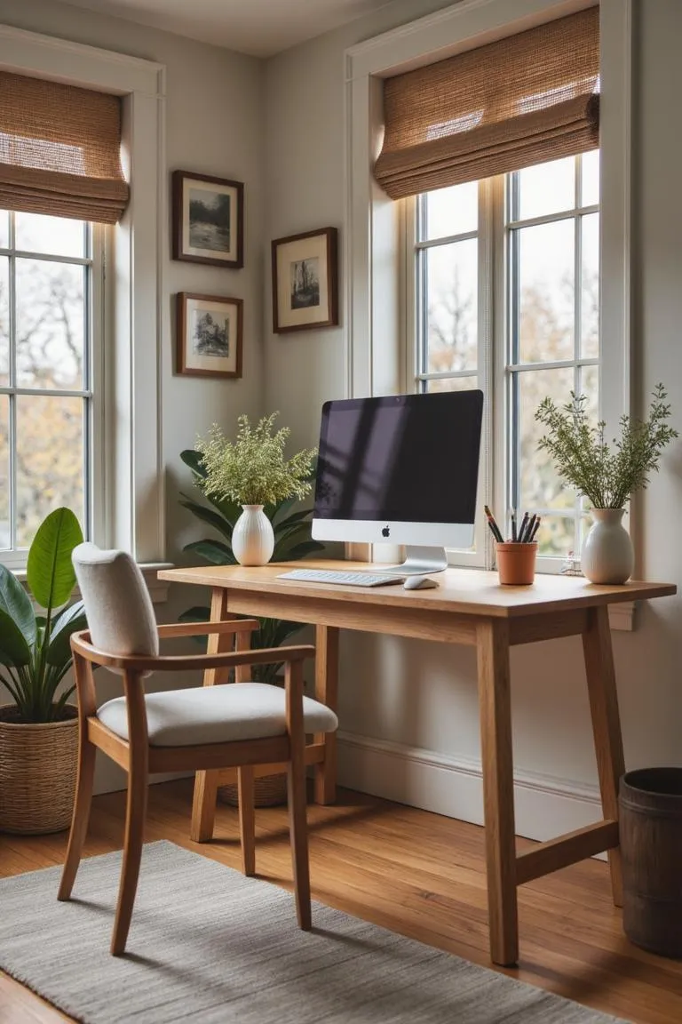 6. Modern Farmhouse Workspace