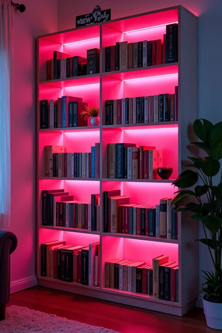 7. Bookshelf Illumination