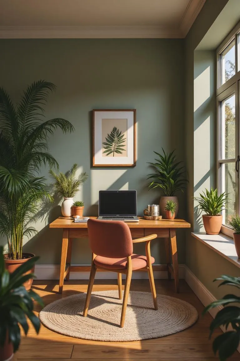 8. Garden-Inspired Office