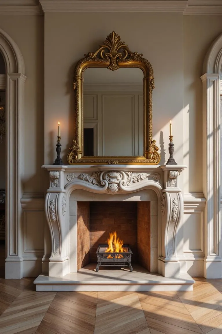 8. Marble Fireplaces