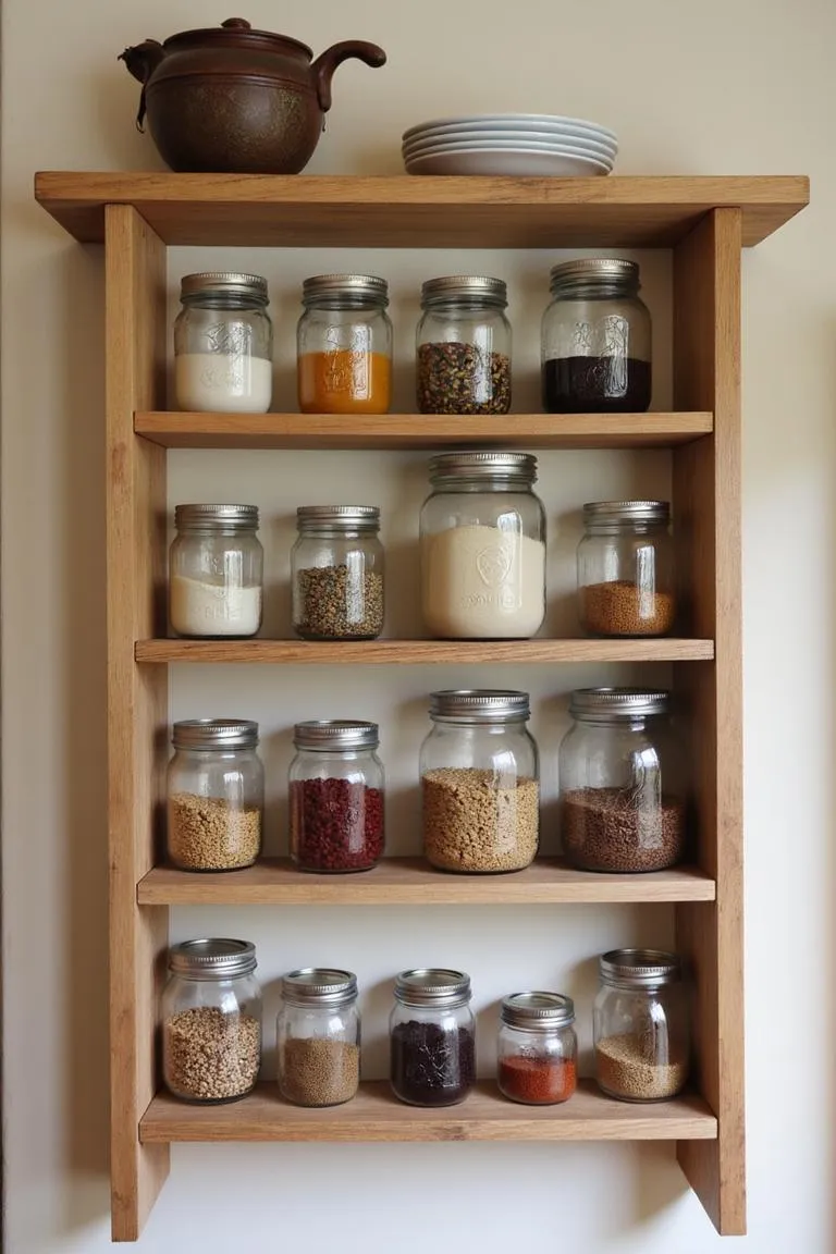 8. Mason Jar Storage Solutions