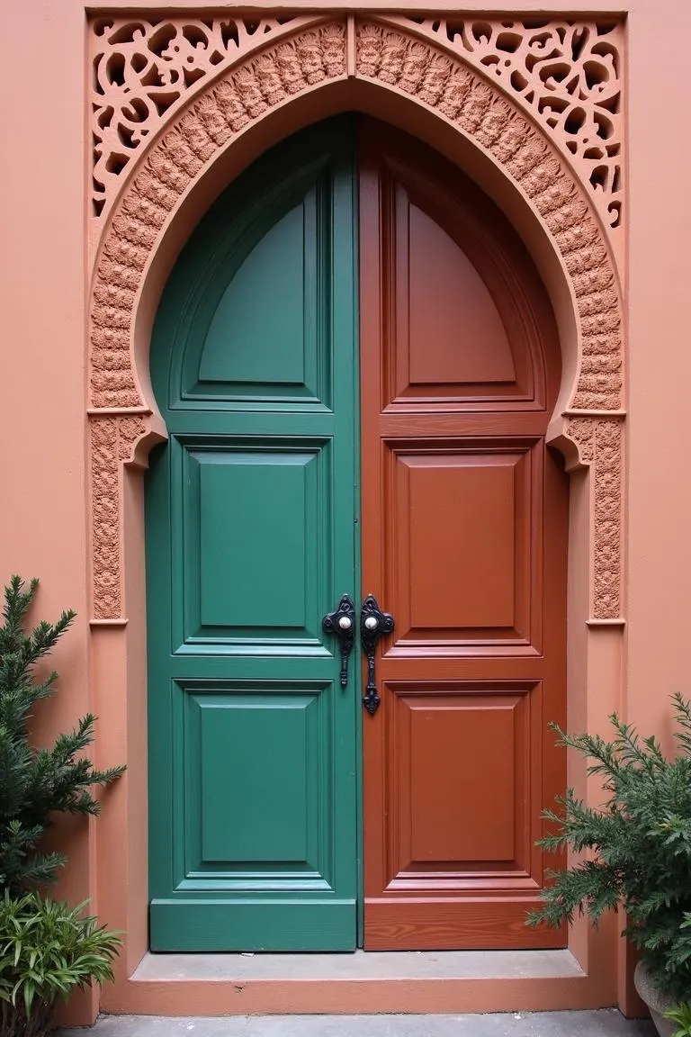 8. Painted Moroccan Doors