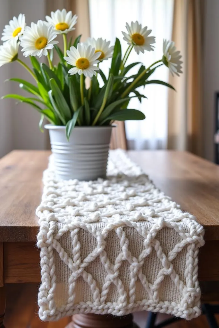 8. Textured Table Runner