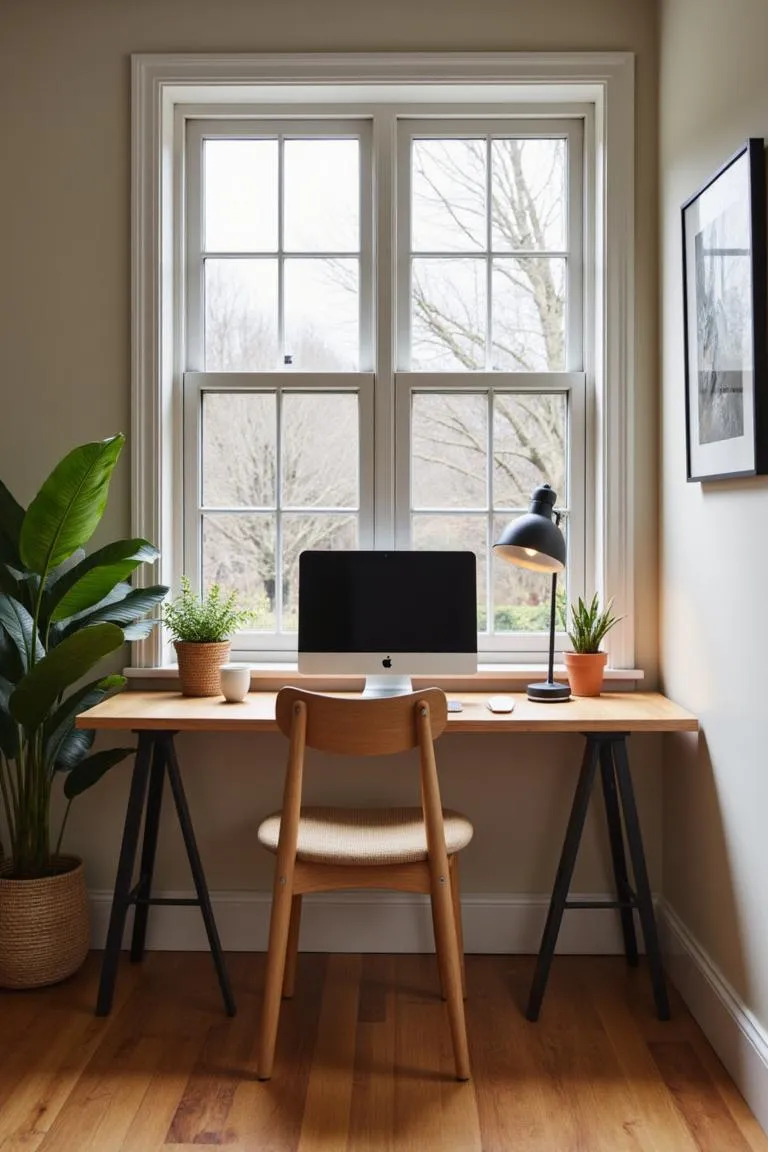 9. Window-Facing Desk