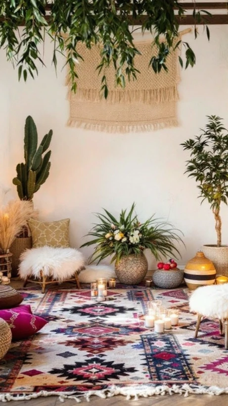 Patterned Rugs as Decor