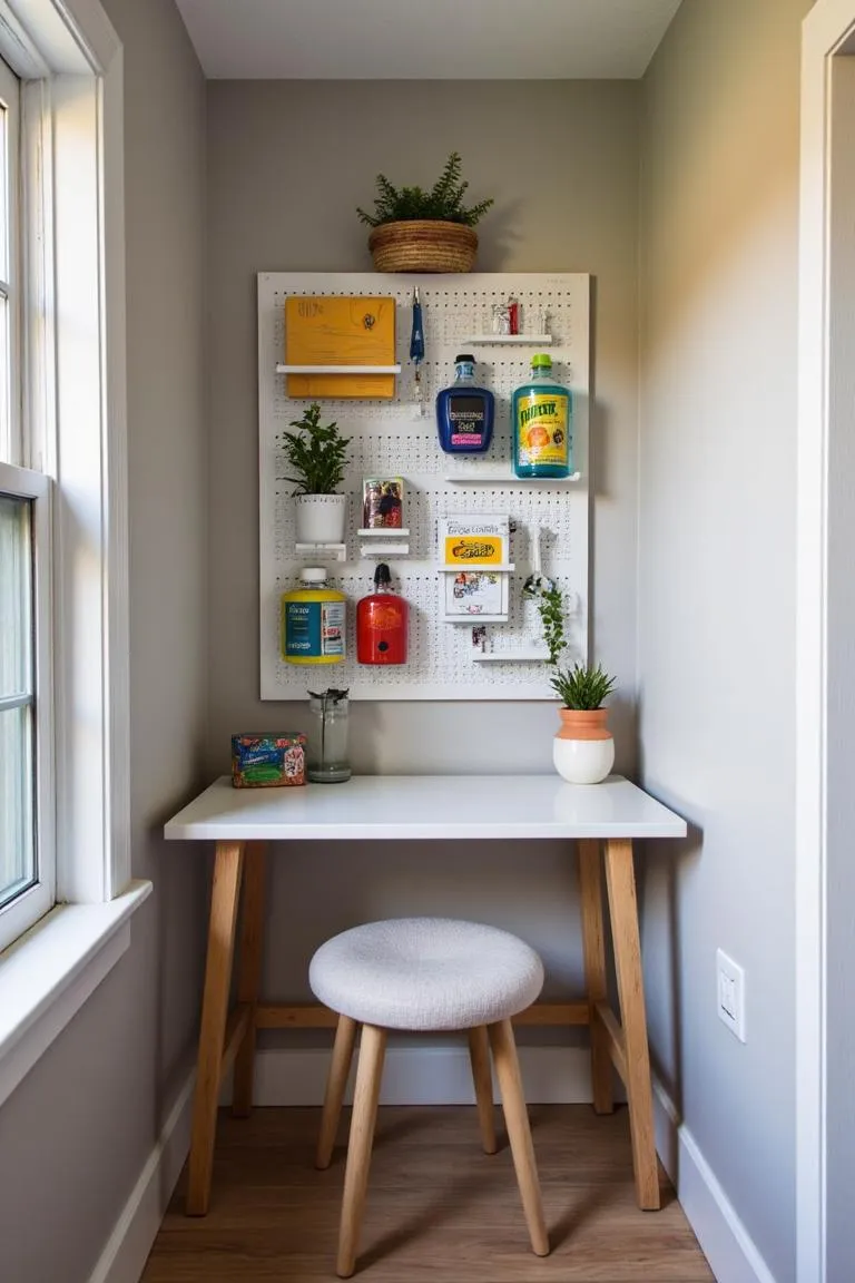 10. Pegboard Organizer